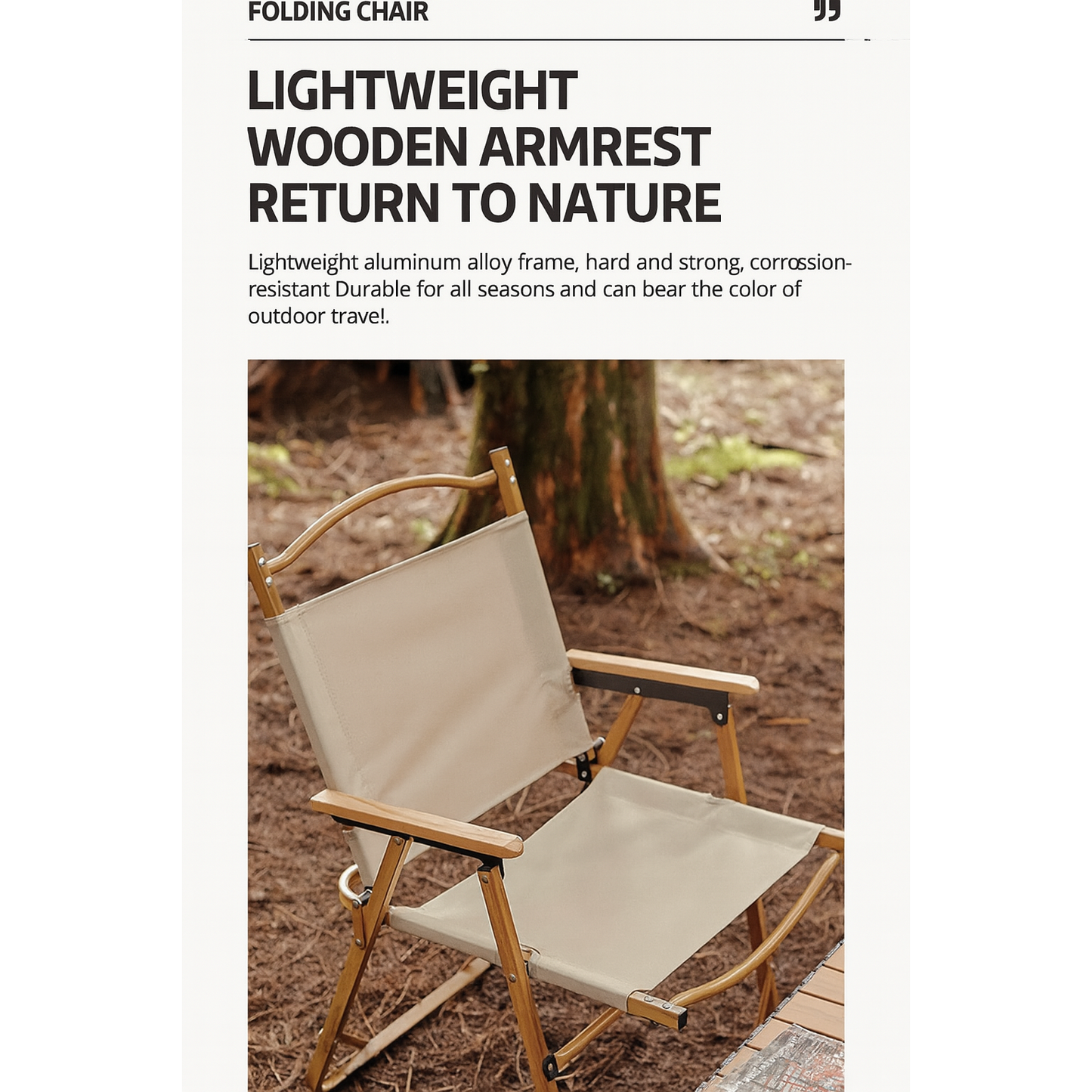 Portable Folding Camping Chair – Kermit Style