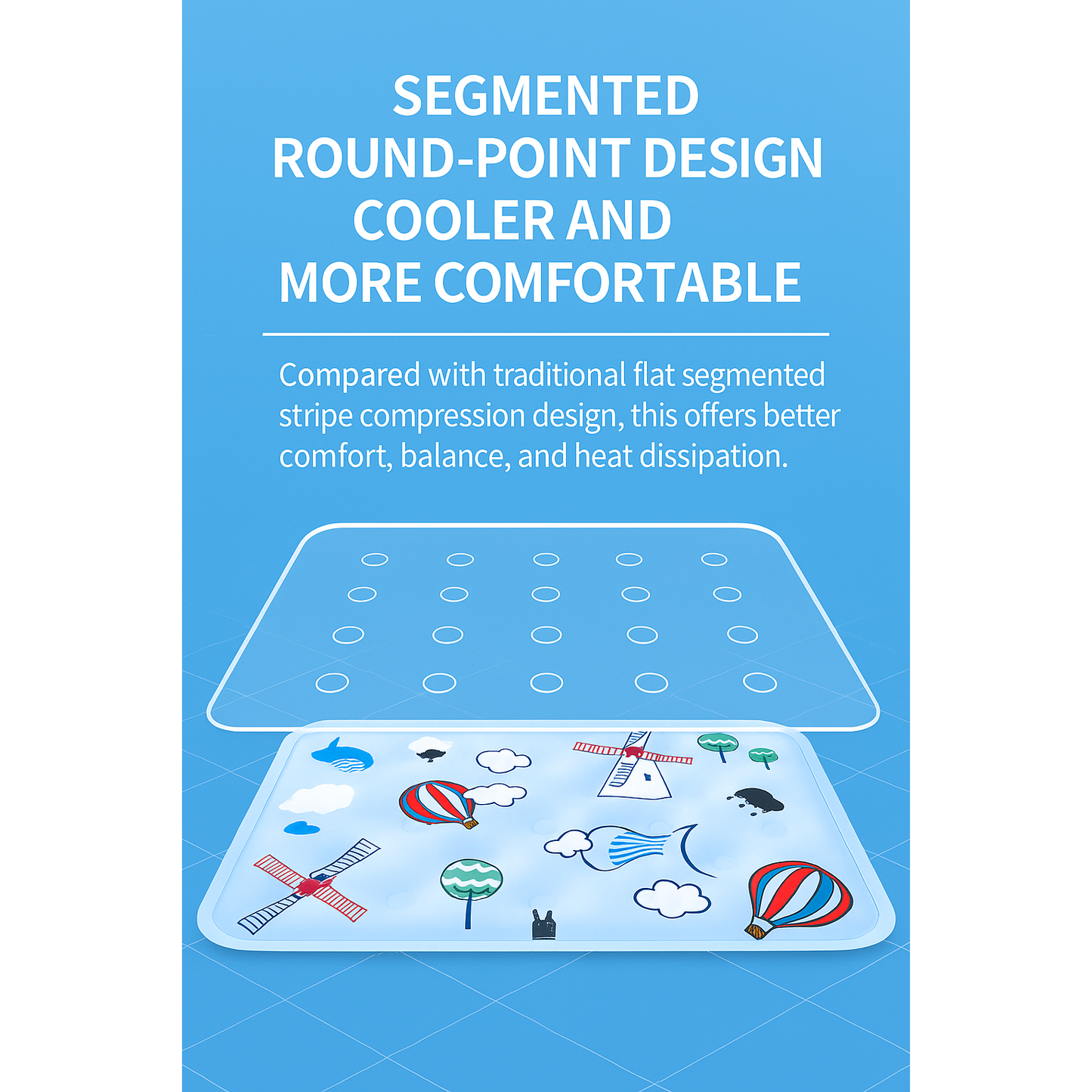 Cooling Pet Mat  – safe, Washable & Water-Filled for Summer