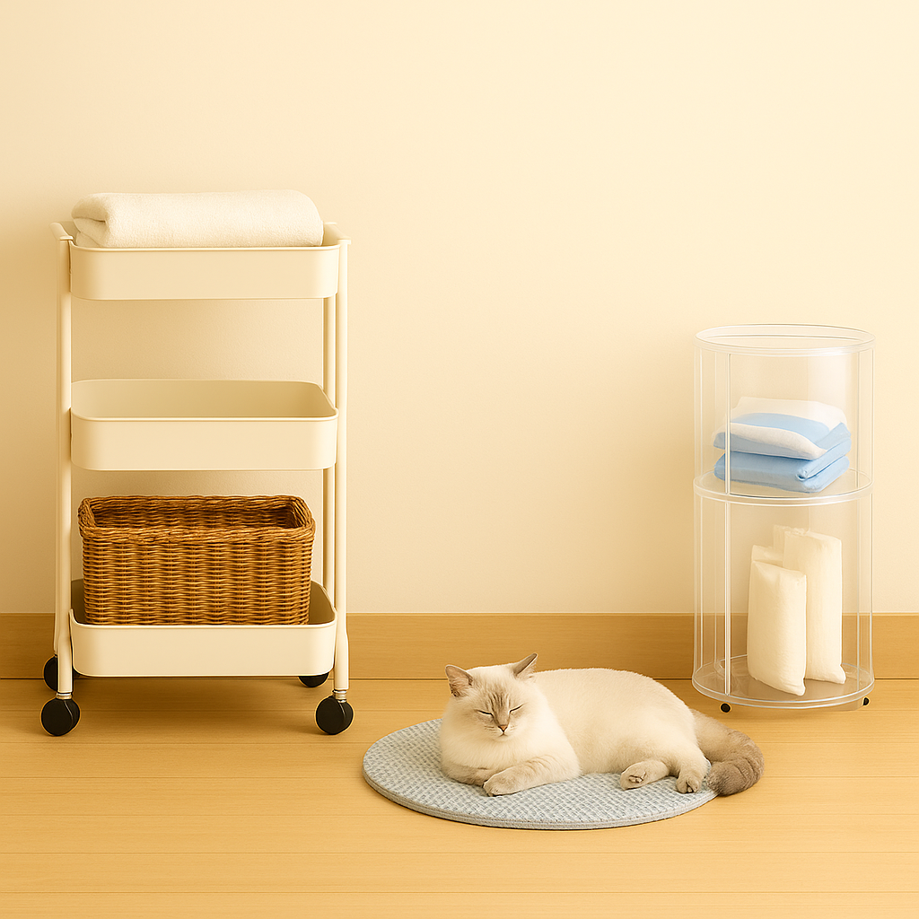 Rolling Utility Cart with Wheels – Multi-Tier Storage Shelf for Living Room, Kitchen & Home