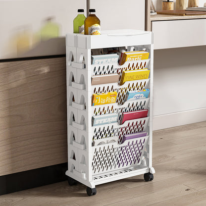 360‑degree rotating rolling bookcase