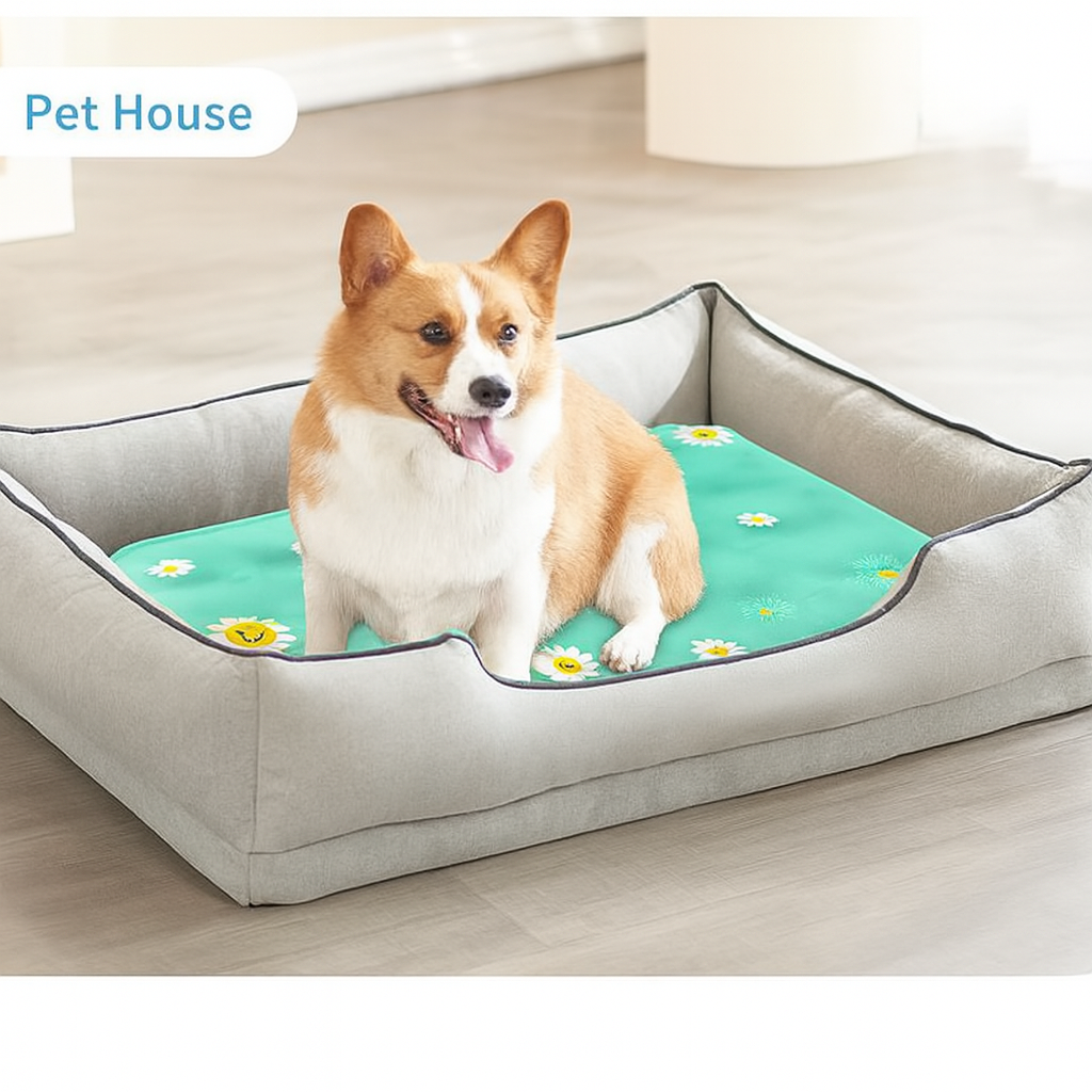 Cooling Pet Mat  – safe, Washable & Water-Filled for Summer