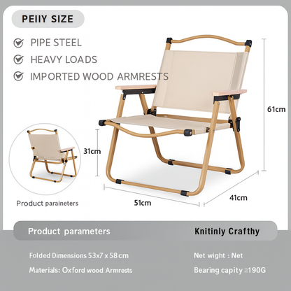 Portable Folding Camping Chair – Kermit Style