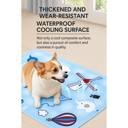 Cooling Pet Mat  – safe, Washable & Water-Filled for Summer